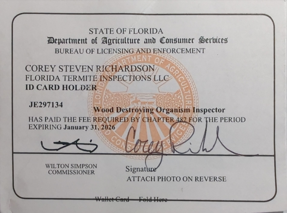 WDO Inspector License